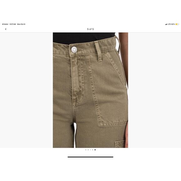 KUT from the Kloth Jeans Kiera High Waist Slim Barrel Cargo NWT size 00 Cotton - Picture 2 of 15